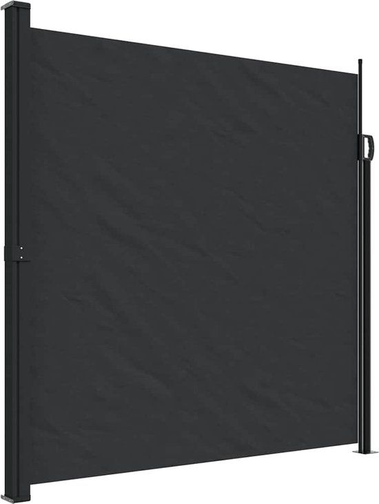 vidaXL Windscherm uittrekbaar 200x300 cm zwart