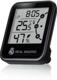 Real Madrid CF Real Madrid Weerstation - Thermo-, Hygrometer - Klimaataanduiding - Zwart