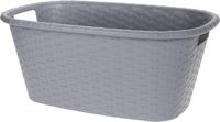Bathroom Solutions Grijze wasmand 35 liter 60 x 40 x 25 cm