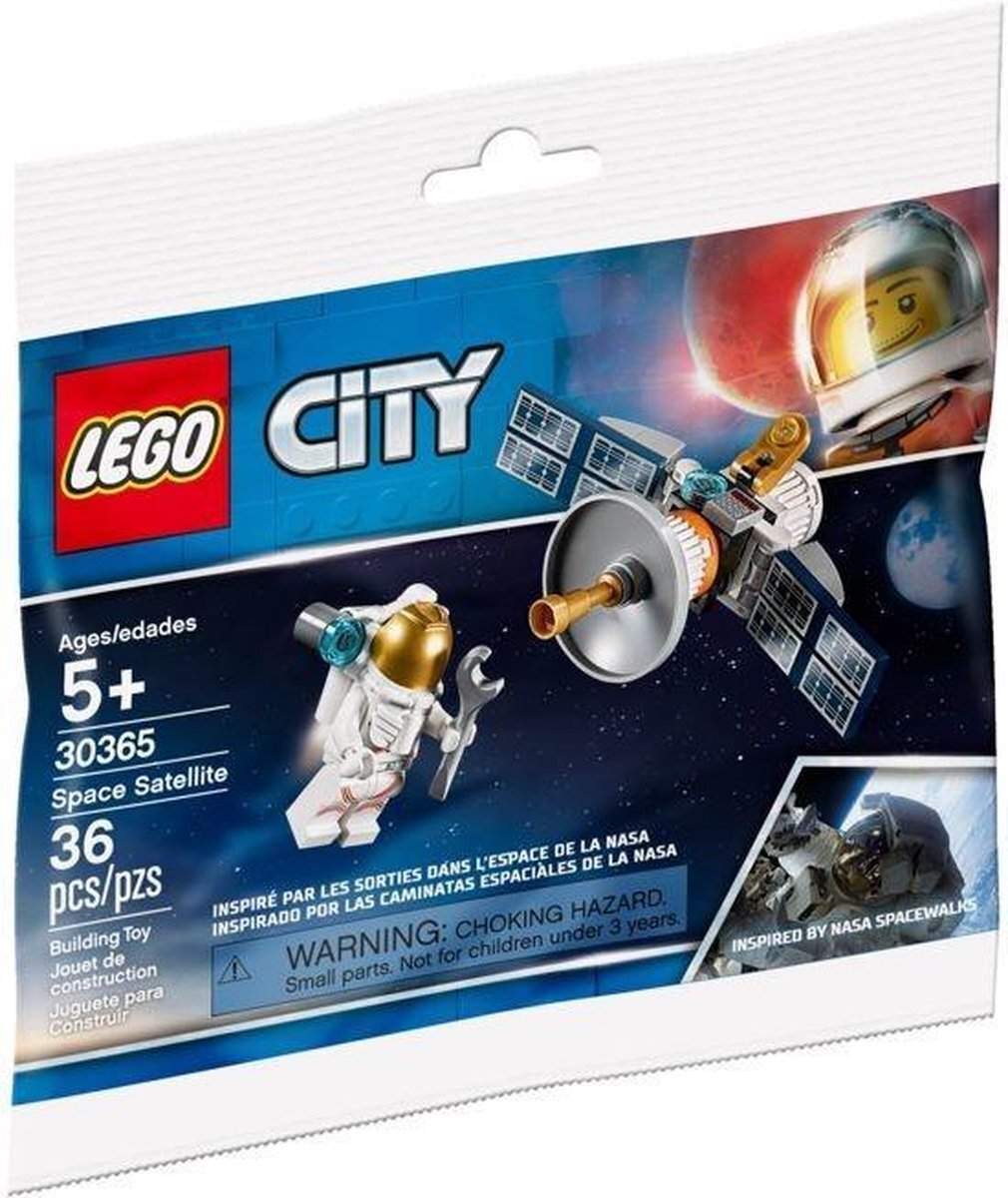 lego 30365 ruimtevaartsatellit bouwstenen, bont