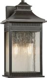 Quoizel LED Wand Buitenlamp Livingston | 2X E14 Max 40W | IP44 | Dimbaar | Imperial Bronze