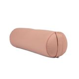 Bodhi Milieuvriendelijk yogakussen - 100% biologisch katoen - rol met biologische speltvulling - wasbaar - rond voor restauratieve oefeningen - groot formaat 65 x 20 cm