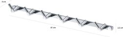 STELLA rail pour rideaux doubles à 6 voies, Classic, modèle 18.026