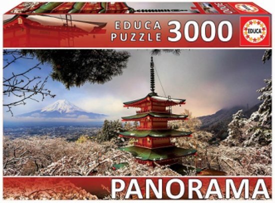 Educa Puzzel Mount Fuji & Chureito Pagoda - 3000