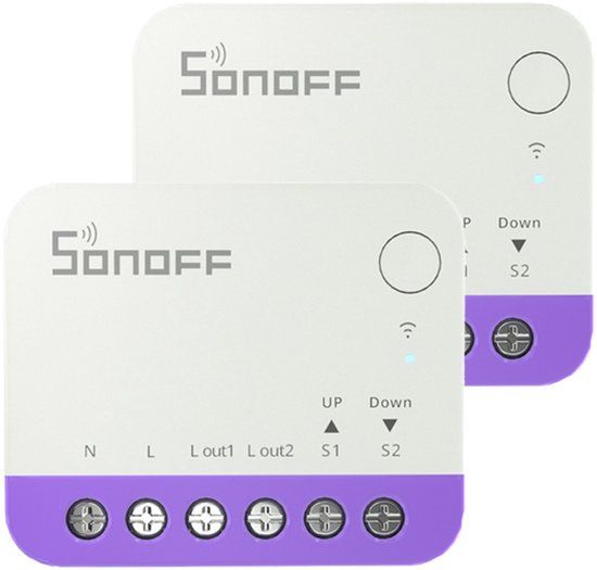 Sonoff MINI-RBS Wifi Roller Shutter Controller Voor Smart Home Systeem, Set Van 2