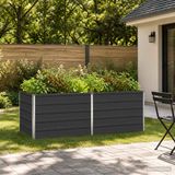 vidaXL Jardinière surélevée anthracite 163 x 80 x 55 cm acier