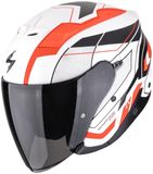 Scorpion EXO-Z1 Vue Zwart Wit Rood Jethelm - Helm