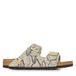 Birkenstock Arizona Rivet Logo, Sandales Femme, Snake Oyster, 41 EU Étroit