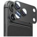 Blueo Film de protection intégré en métal pour la caméra arrière pour Apple iPhone 18 Pro Max, verre trempé, noir