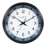 La Crosse Technology 404-54667-INT 10-Inch Atomic Roestvrij staal Analoge Klok