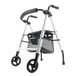 Identités Rollator met 2 wielen, met rugleuning, parelmoerwit