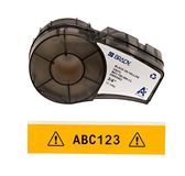 Brady 142811, Zwart, Geel, Zelfklevend printerlabel