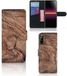 Sony Xperia L4 Étui style livre Écorce d'arbre