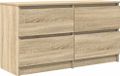 Sonoma Eiken meuble TV 100x35x54 cm Bois traité