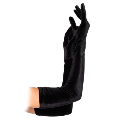 Velvet Opera Length Gloves - 0714718419695
