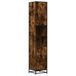 VidaXL Badkamermeubel, gerookt eikenfineer, 35x37,5x188,5 cm, houtvezel, metaal