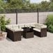 Maison Exclusive - Ensemble de meubles de jardin 10 pièces avec canapé et coussins, marron, en polyrotin