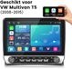 Junsun 10.1 Inch Linux Systeem Autoradio Dubbel din Touchscreen Stuurwiel bediening Geschikt voor Apple Carplay & Android Auto Bluetooth 5.0 WIFI FM radio Navigatie USB