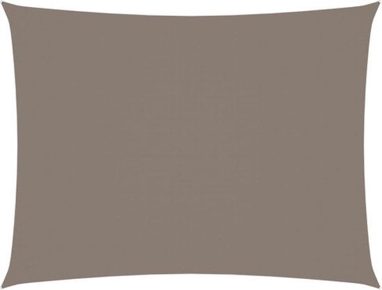 vidaXL Zonnescherm rechthoekig 4x6 m oxford stof taupe