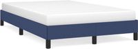 vidaXL Bedframe zonder matras 120x200 cm stof blauw
