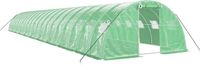 vidaXL Tuinkas met stalen frame, groen, 80 m², 20x4x2 meter