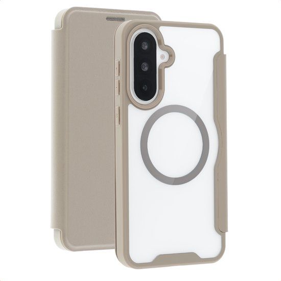 imoshion Transparante Bookcase met MagSafe voor de Samsung Galaxy A37 (5G) - Beige