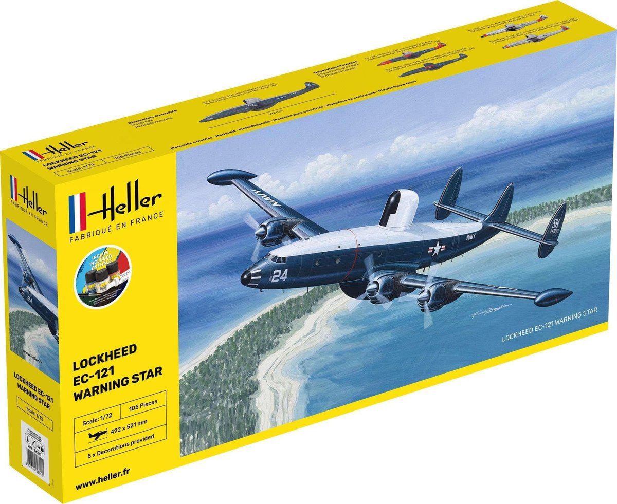 Heller Modelvliegtuig Starter Kit: EC 121 Waarschuwing Star - Kunststof - 2022