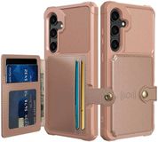 Selected by GSMpunt.nl Portemonnee Hoesje Geschikt voor Samsung Galaxy A55 - Back Cover met Pasjeshouder - Roze