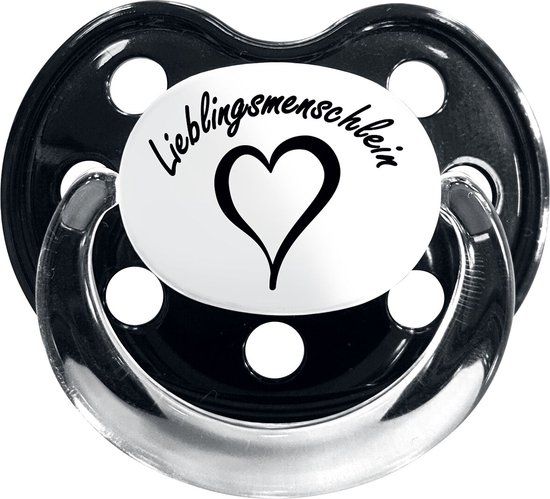 Metal Kids Lieblingsmenschlein Unisex Speen - Zwart - 0-6 maanden