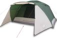 vidaXL Tente avec auvent 4 personnes imperméable vert