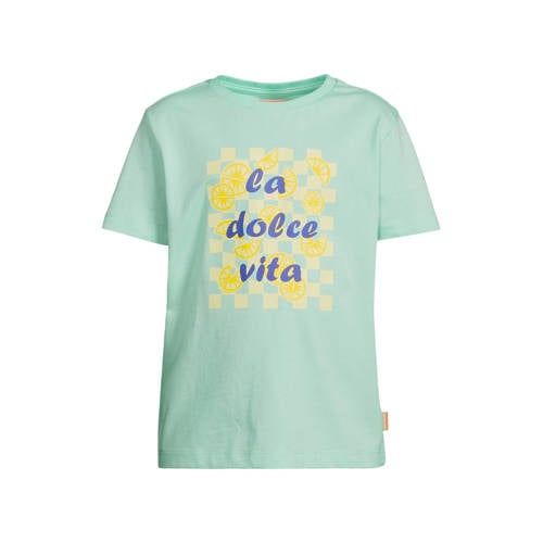 Orange Stars T-shirt mintgroen