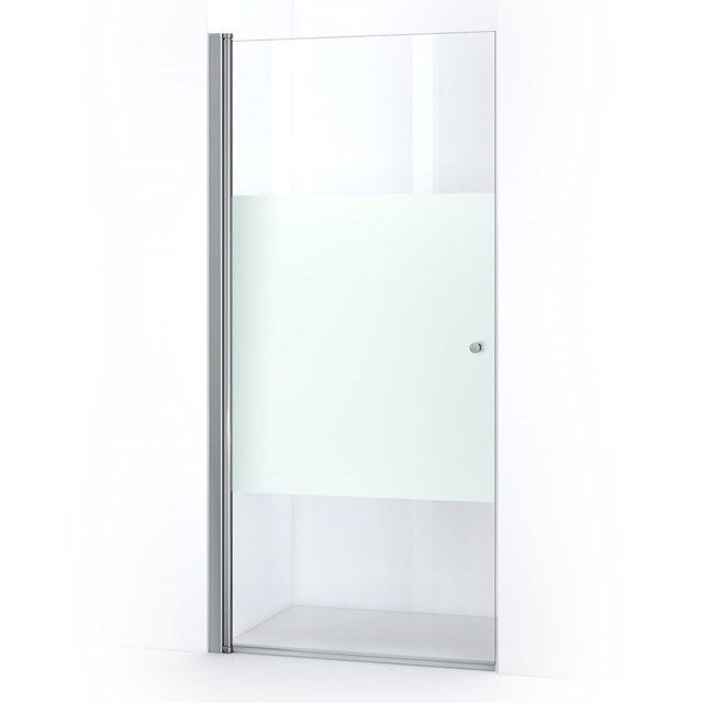 Maxaro Douchedeur Matte Strook 100cm Draaideur Zircon Comfort