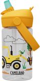 CamelBak Thrive Flip Straw Drinkfles Kids - 400 ml - Transparant (Tractors and Trees)