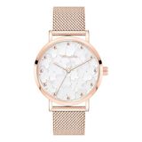 Tamaris Analoog kwartshorloge voor dames, met roestvrijstalen armband TT-0180-MQ, Roségoud