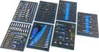 HBM Machines 262 Delige Premium Gereedschapsvulling voor Gereedschapswagen - BLAUW