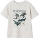 Vertbaudet T-shirt met korte mouwen voor jongens gemêleerd wit
