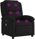 vidaXL Massagestoel met zwarte stof