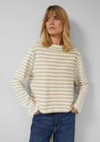 s.Oliver - Gestreept jersey sweatshirt met ronde hals voor dames
