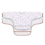 LÄSSIG Baby slabbetje met lange mouwen, 2 stuks, om te binden opvangbescherming/Long Sleeve Bib Tiny Farmer Sheep