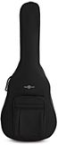 Gear4music Padded Water-Resistant Jumbo Acoustic Guitar Gig Bag, Black, 5mm