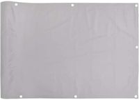 vidaXL Balkonscherm 500x120 cm PVC Grijs