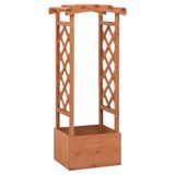 VidaXL Latwerkplantenbak met boog 49x39x117 cm vurenhout