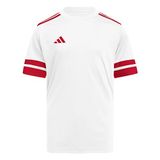 adidas uniseks-kind Squadra25 Jersey Short Sleeve Kids Shirt, white/team power red 2, 15-16 Years