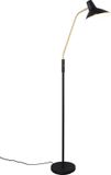 TRIO TRAVELLER - Vloerlamp - Zwart-goud - excl. 1x E27 4 W - Flexibel