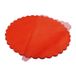 Decoraparty 50 stuks rode ronde sluiers in bloemvorm voor gastgeschenken, diameter 24 cm, rond, van organza, voor knutselen, doop, bruiloft, communie, ceremonie, 50 stuks