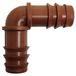 Coude de goutteur - 16 mm - Marron - Sac de 10 pièces - Pour irrigation goutte à goutte
