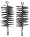 Ensemble de 2 têtes de brosse de cheminée en cuivre