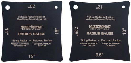 MusicNomad MN603 Precision Fretboard en String Radius Gauge Tool - 2 stuks Set