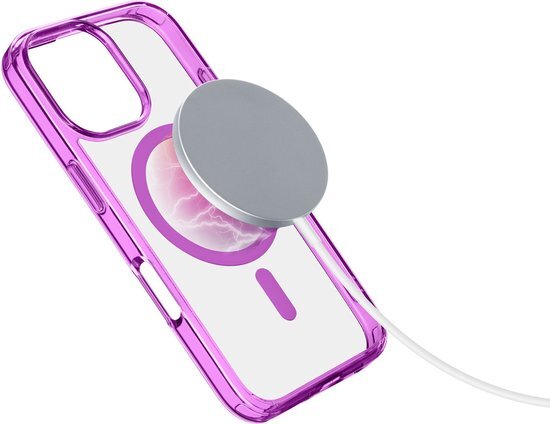 Cellularline ICONICMAGIPH16PRMP mobiele telefoon behuizingen 17,5 cm (6.9") Hoes Roze, Transparant