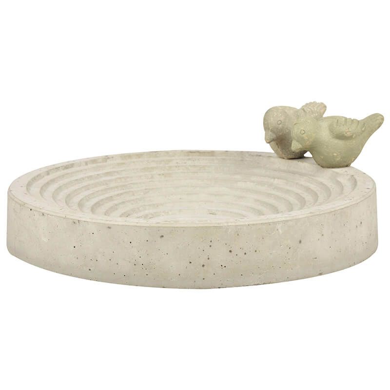 Esschert Design FB297 Vogelbad beton - wit